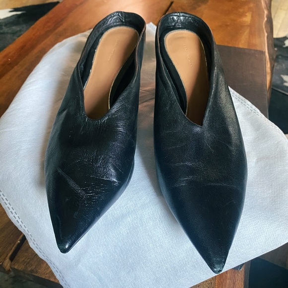 Zara leather heeled mules - Picture 4 of 7